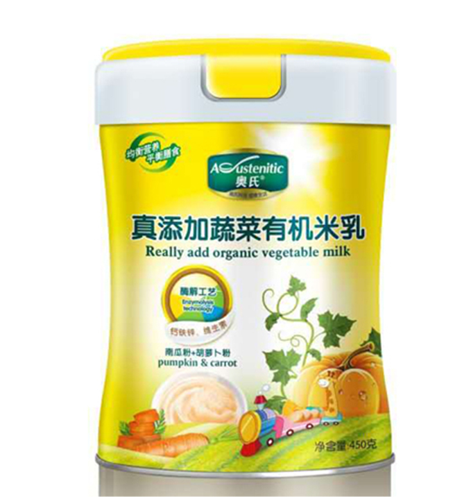 450克真添加南瓜胡萝卜有机米乳