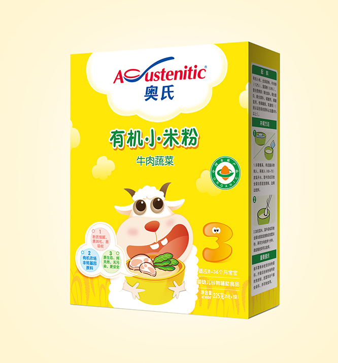 225克牛肉蔬菜有机小米粉