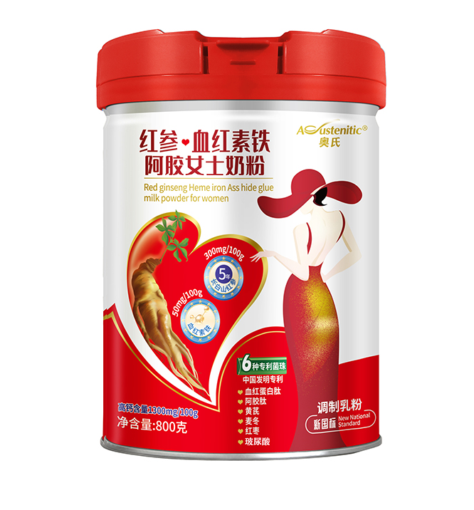 红参血红素铁阿胶女士奶粉